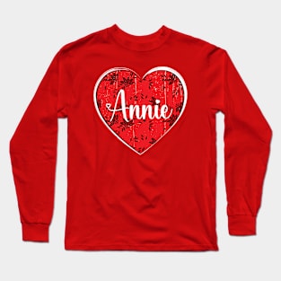 I Love Annie First Name I Heart Annie Long Sleeve T-Shirt